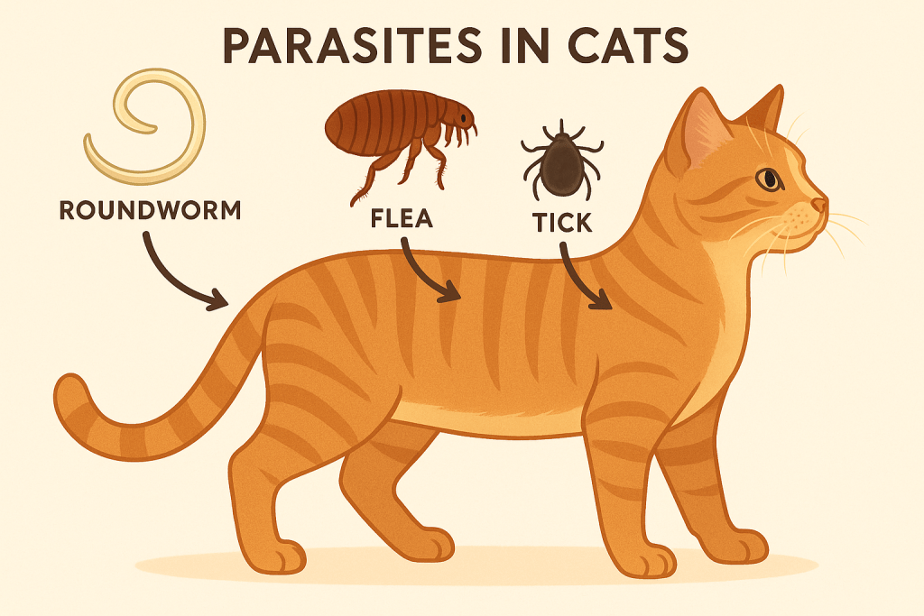 Parasites in cats