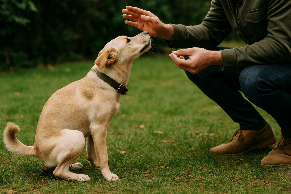 potty training a dog with treat